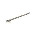Collare in Pelle con Strass 25x1,2 cm Grigio