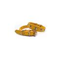 Collare Punk Ecopelle con Borchie 40-45x1,9 cm Giallo