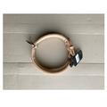 Collare in Cuoio Sagomato con Salvapelo e Borchie a Piramide Beige