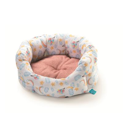 Cuccia Puppy Santorini 45x35x18h cm Cuscino Estraibile Rosa