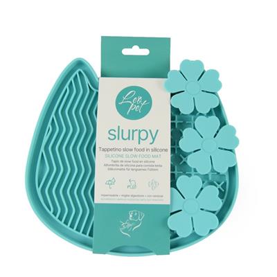Slurpy Tappetino Food in Silicone A Forma di Gatto Azzurro