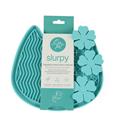 Slurpy Tappetino Food in Silicone A Forma di Gatto Azzurro